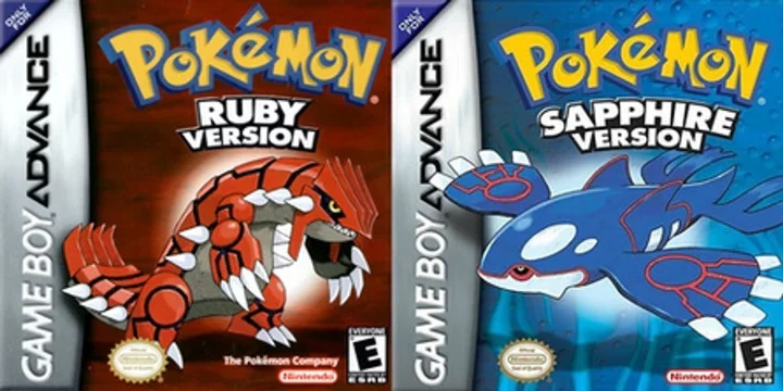 Pokémon Ruby and Sapphire cover art