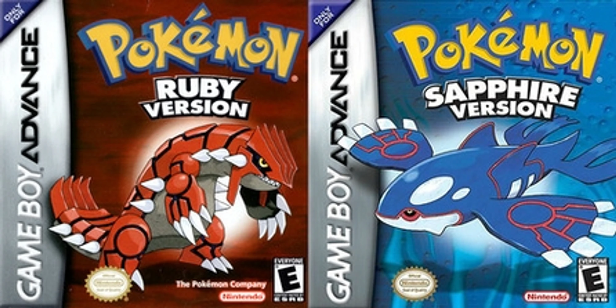 Pokémon Ruby and Sapphire cover art