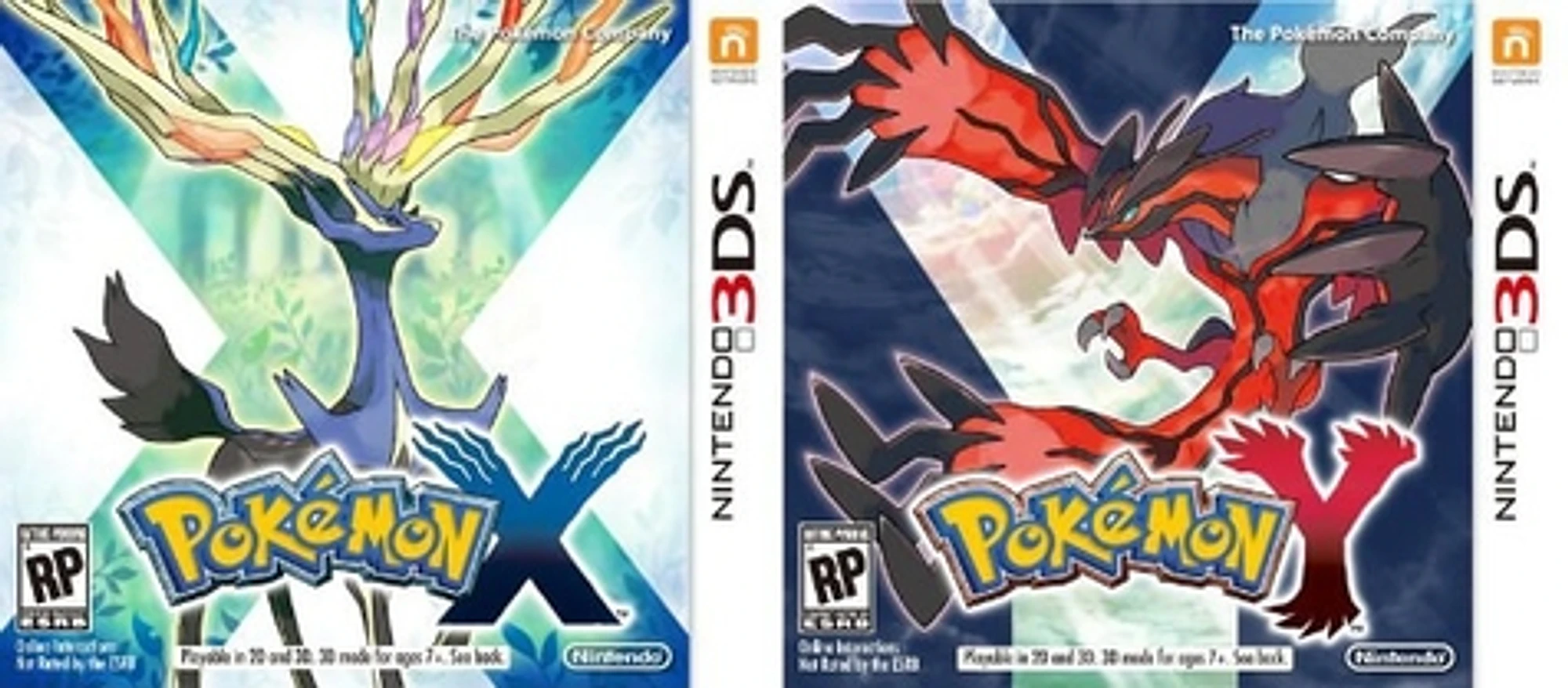 Pokémon X and Y cover art