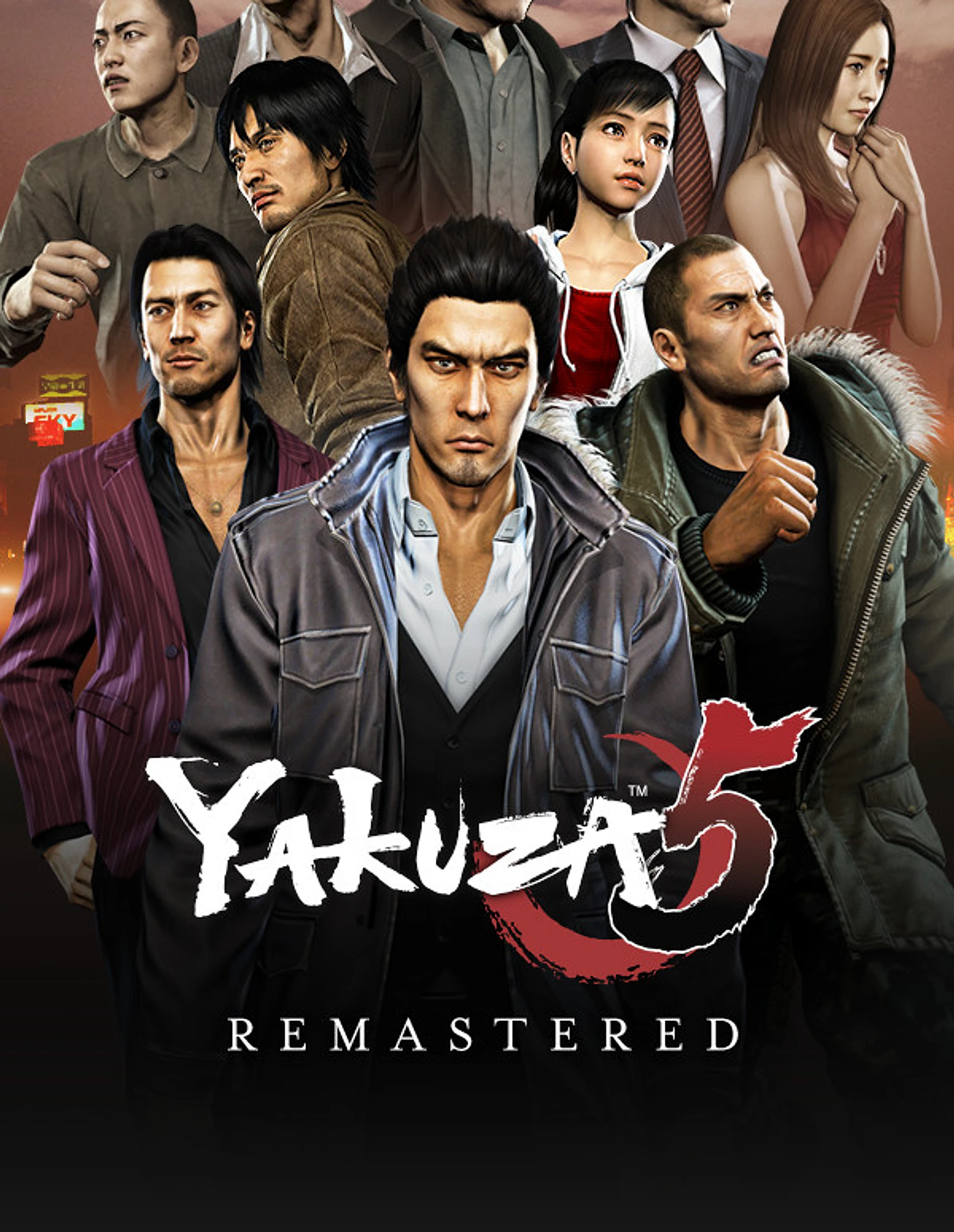 Yakuza 5 Remastered cover art