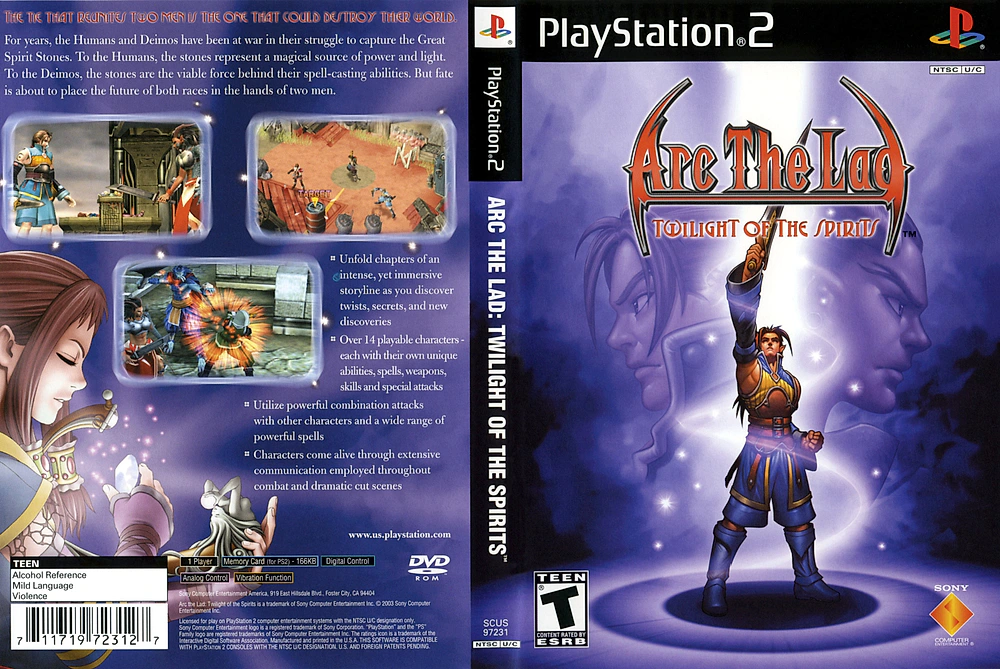 Arc the Lad: Twilight of the Spirits cover art