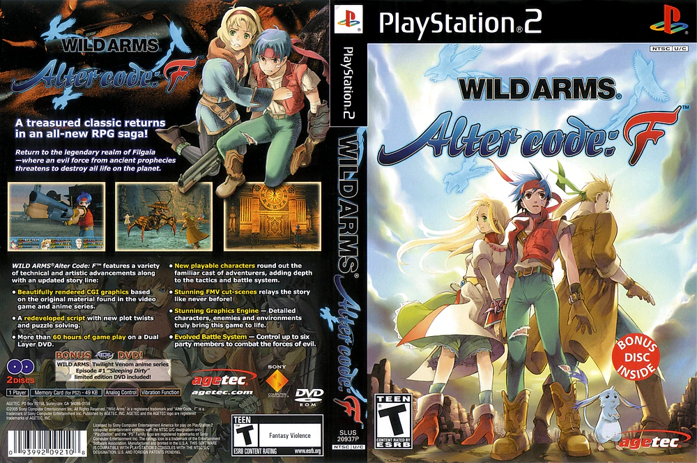 Wild Arms Alter Code: F cover art
